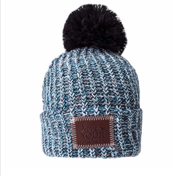 love your melon pom pom hat